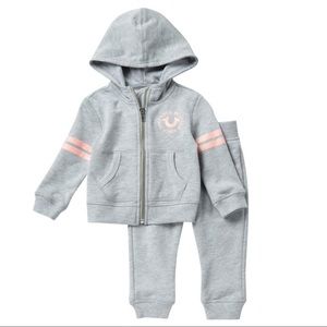 TRUE RELIGION Girl's Glitter Stripe and Logo Set